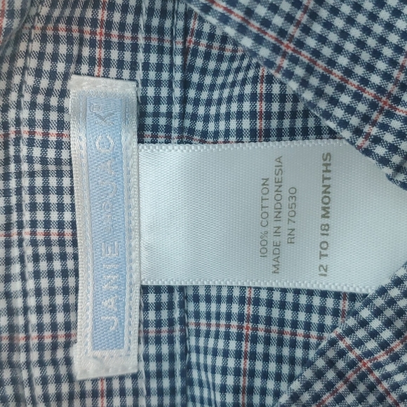 Janie and Jack baby button down. Size 12-18 - Picture 5 of 7